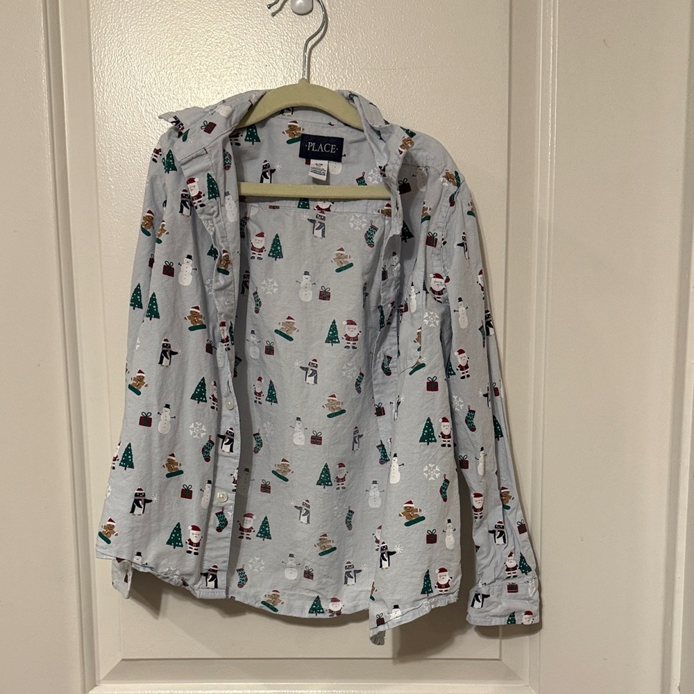 Children’s Place Festive Winter Print Shirt